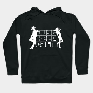 JUST KEEP CALM (white) Hoodie